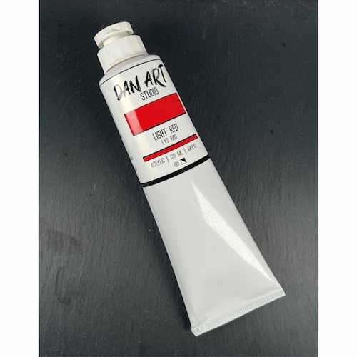 Dan Art Akryl maling Lys rød 120ml